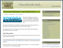 Tablet Screenshot of blog.kokodatreks.com